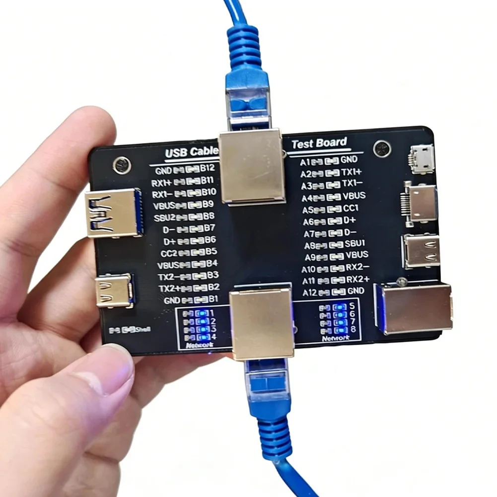 Multifunctional Cable Tester Cable Diagnostics USB Cable Tester Compatibility for micro-b Compatibility Multifunctional
