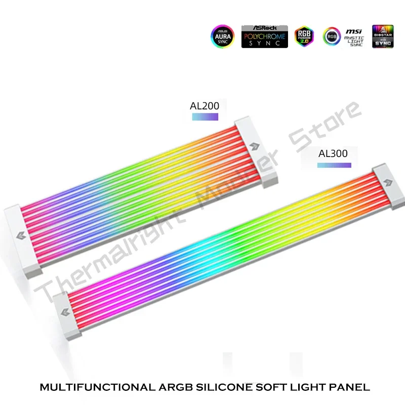 Coolmoon Extension Cable ARGB Neon Line 8PIN/24PIN Chassis Light Strip Panel For Computer Decoration AURA SYNC