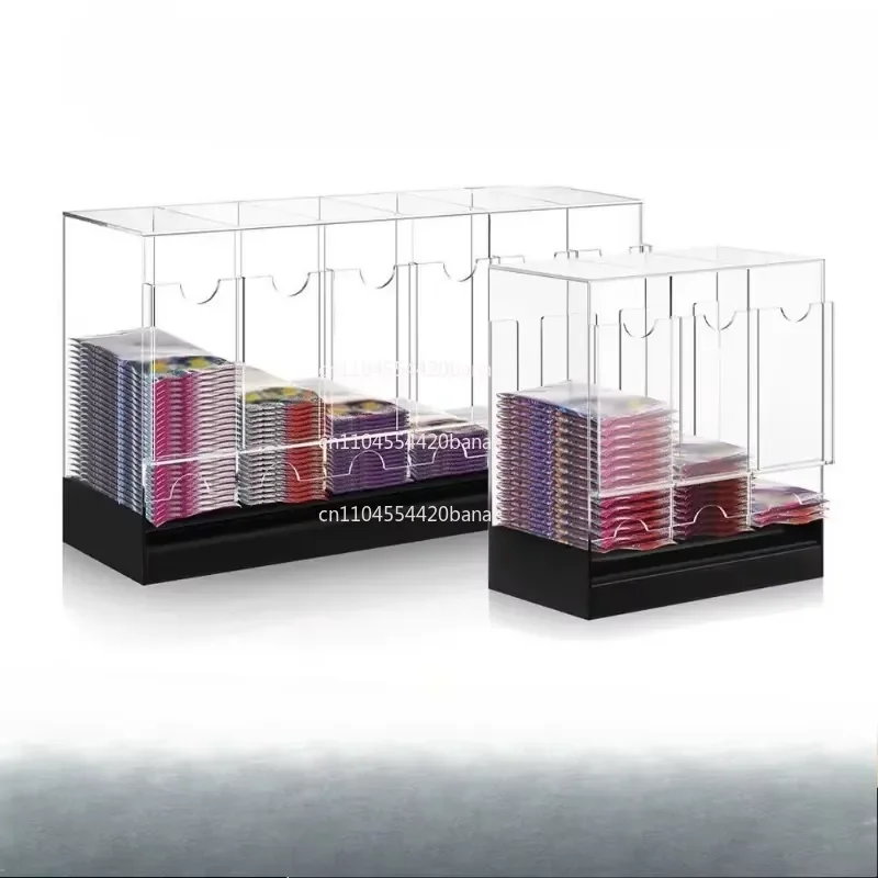 for Acrylic Card Holder Booster Pack Dispenser Clear Storage Box Trading Card Game Deck Protector Organizer Display Stand