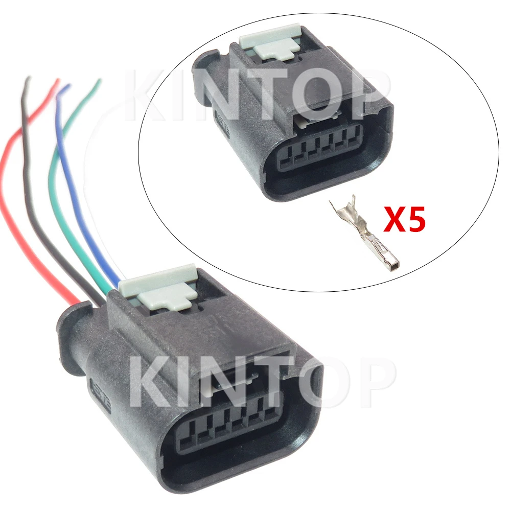 1 Set 5 Pins 2272975-9 AC Assembly Auto Parts 2272975-5 Car Electrical Connector 181311 Automobile Sockets with Cables