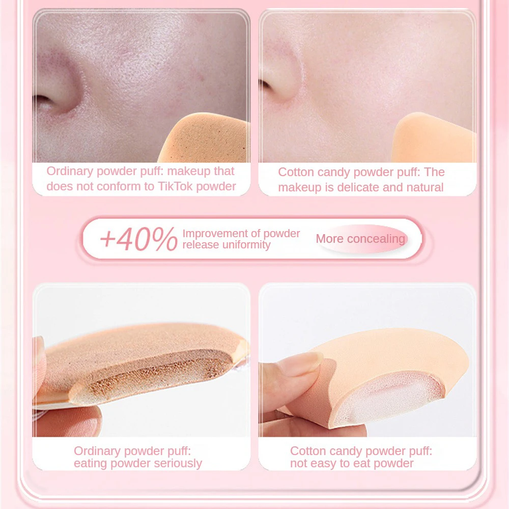 Cotton Candy Air Cushion Cosmetics Puffs for Beauty Foundation Blush Powder Makeup Sponge Puff Round Square Triangle Makeup Puff