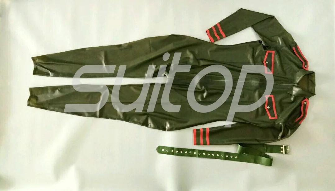 latex cosplay army women's uniforms rubber military body suit skinny Police sexy catsuits custom