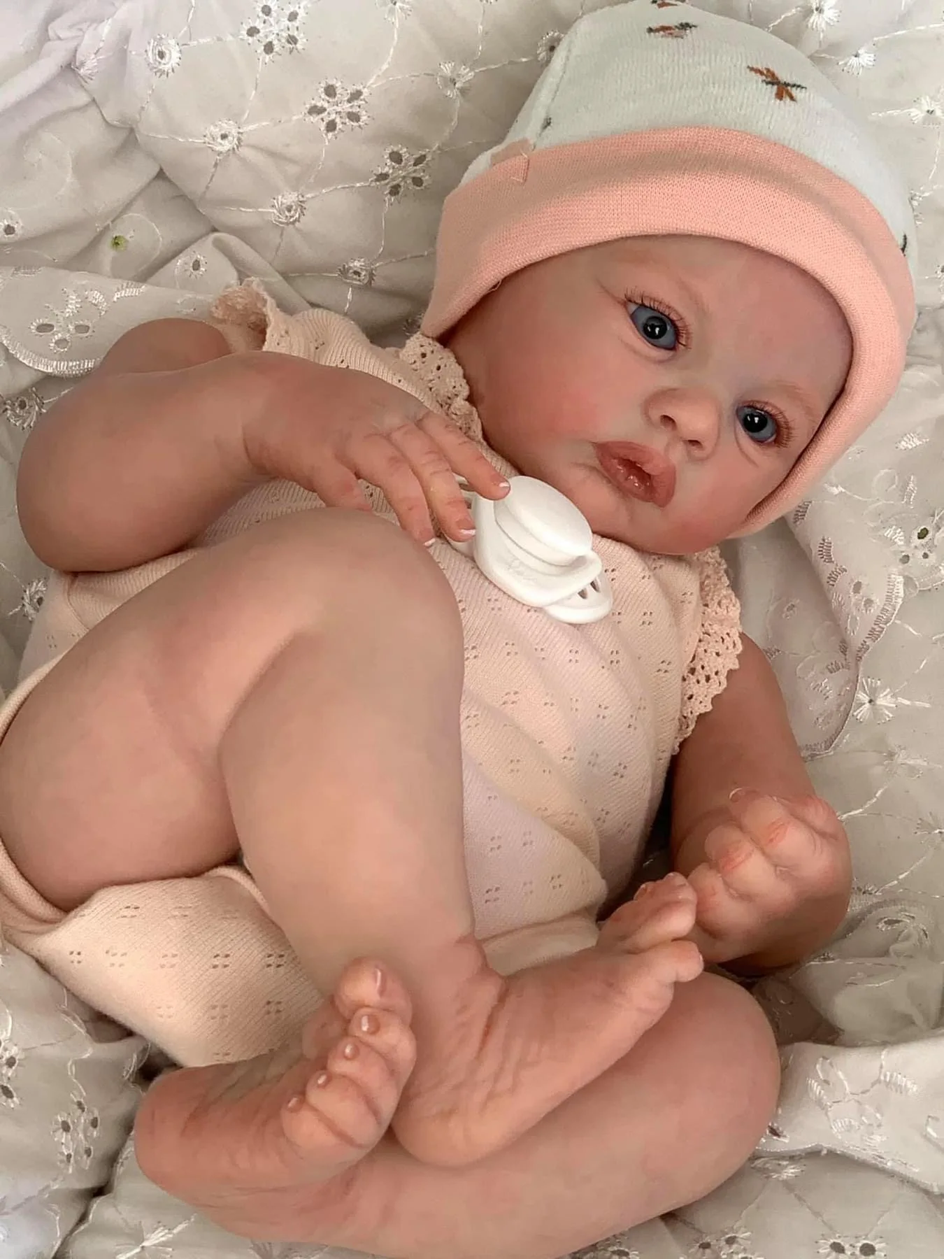 Cute 48cm Meadow Baby Reborn 3D-Paint Skin with Vein Realistic Silicone Doll Toy Handmade Painted Hair Princess Toddler Bebe Toy