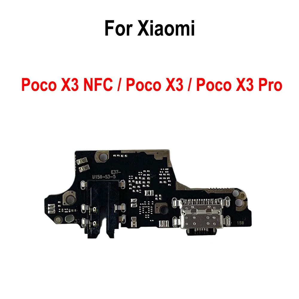 USB Charging Port Board Flex Cable Connector for Xiaomi Poco X3 NFC / Poco X3 / Poco X3 Pro Charging Board Replacement Parts