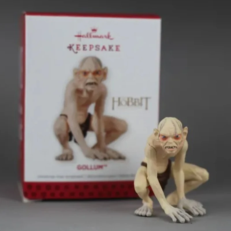 نابض بالحياة Gollum عمل الشكل شنق تأثيث المواد تذكار Hallmark دمية نموذج حقيبة مفتاح سلسلة المفاتيح قلادة هدية لعبة #1