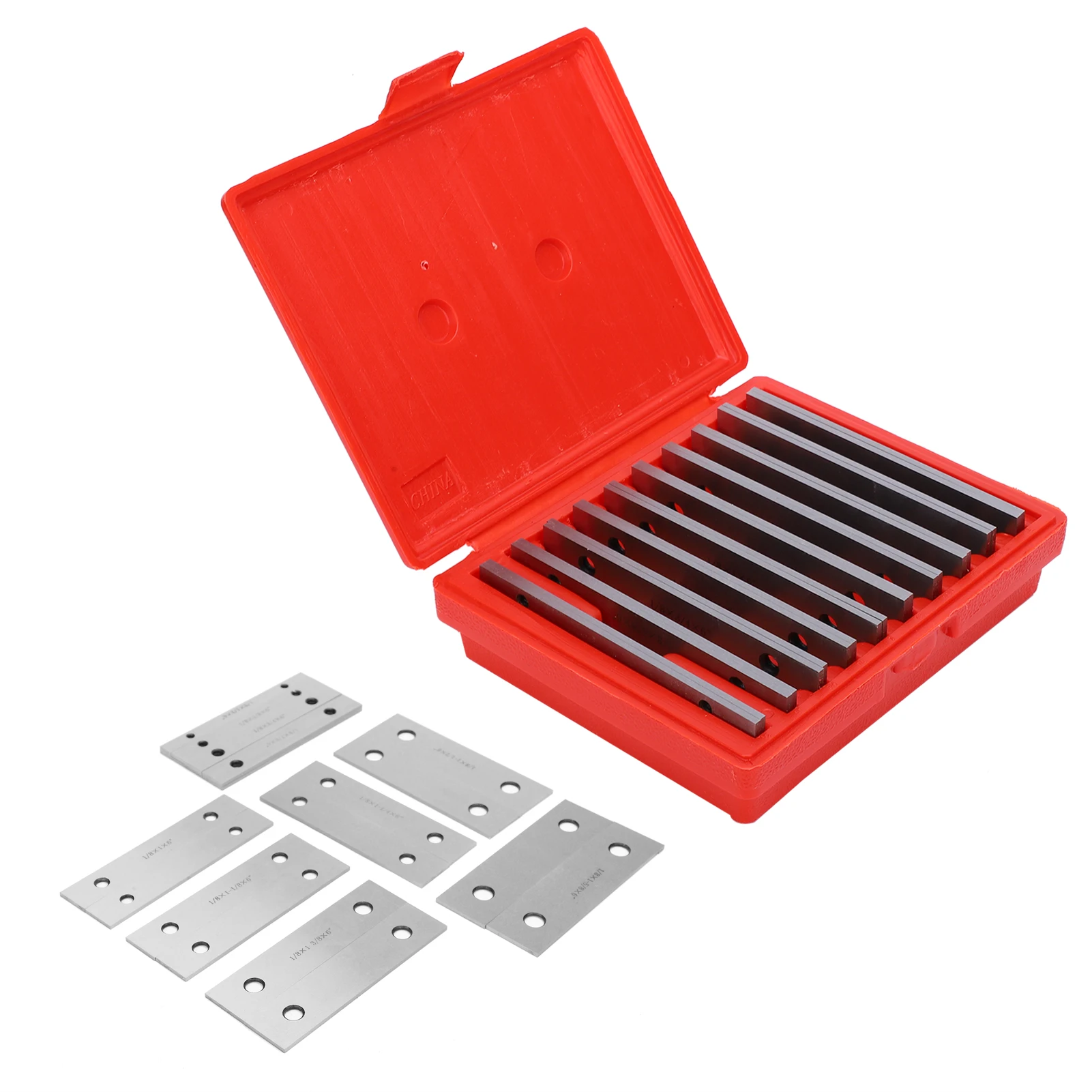 

10 Pairs 1/8 Inch Thin Parallel Bar Set Machinist Lathe Tools for Construction Surveying