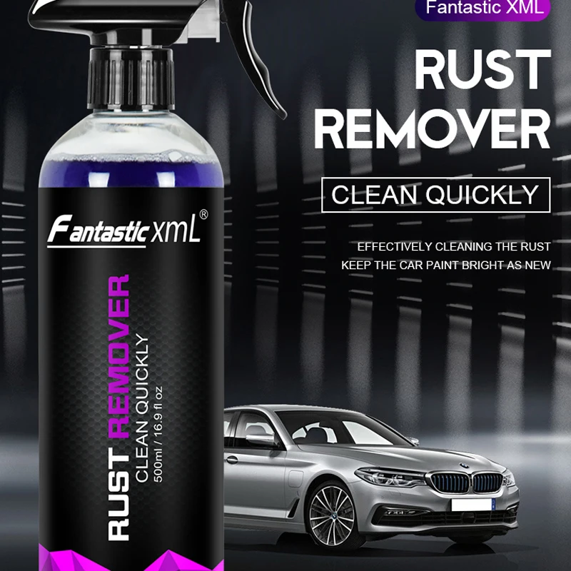 Multi Purpose Rust Remover Spray Metal Surface Car Maintenance for Wheel Cleaning Iron Powder Removal Large Capacity