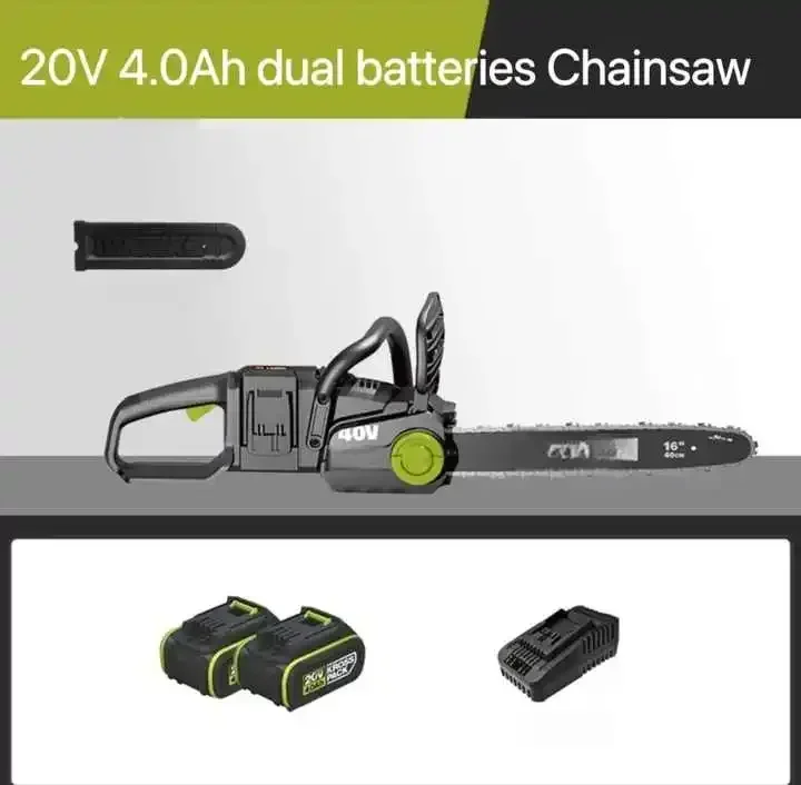 Wor Cordless Electric Lawn Mower Lithium-ion Battery Brushless 40V Grass Trimmer Hedge Trimmer and Chainsaw for Small Home Use