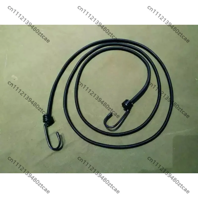 High Tension Elastic Bungee Cord DIY Binding Strap Outdoor Bike Tow Rope With Metal Hooks At Both Ends