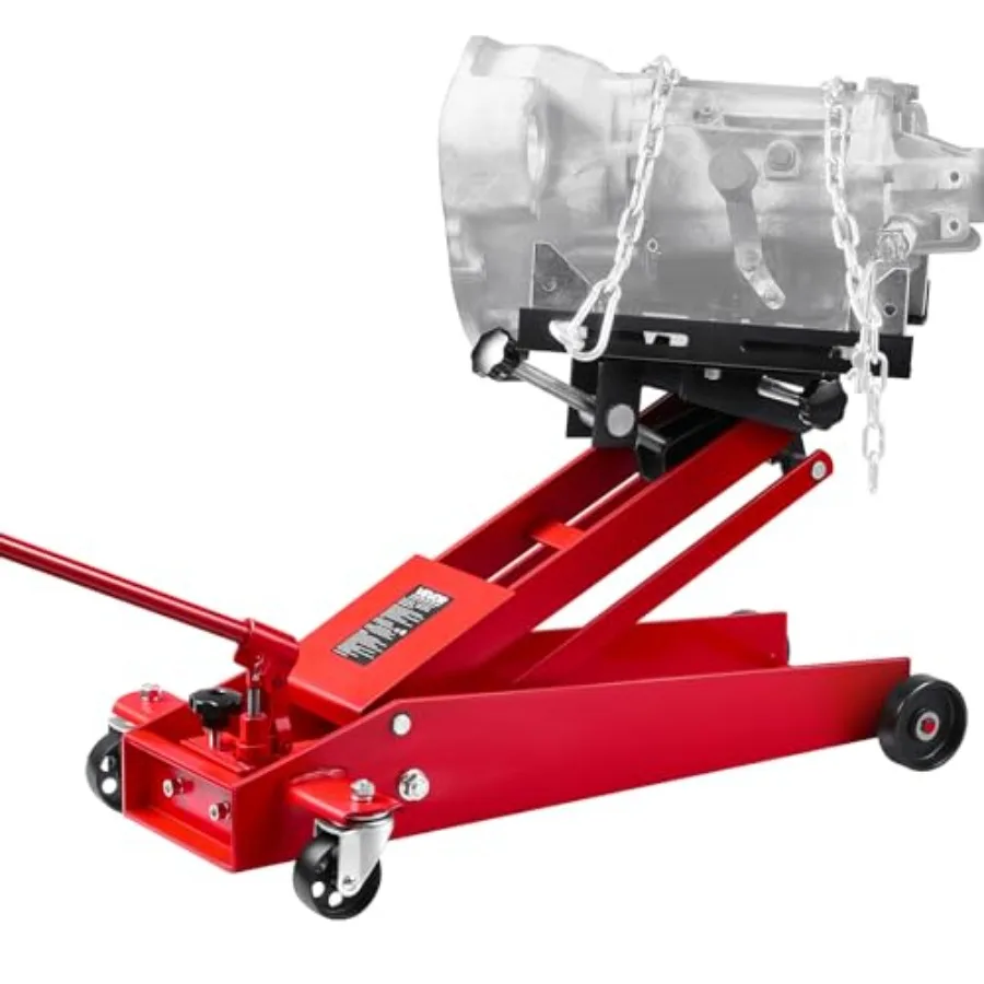 

Adjustable Floor Transmission Jack 1000 LBS Low Profile Hydraulic Transmission Telescoping Heavy-Duty Lift Jack 6.3-25.2 in Lif