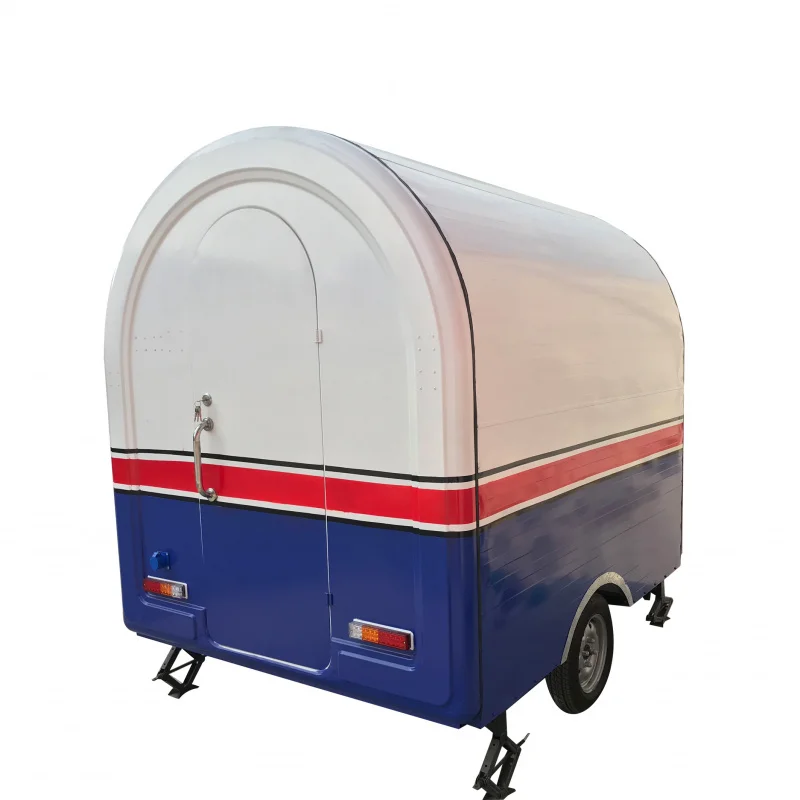 custom.TUNE Multifunctional Roasted Chicken Food Trailer Food Cart Stall Trailer Sale