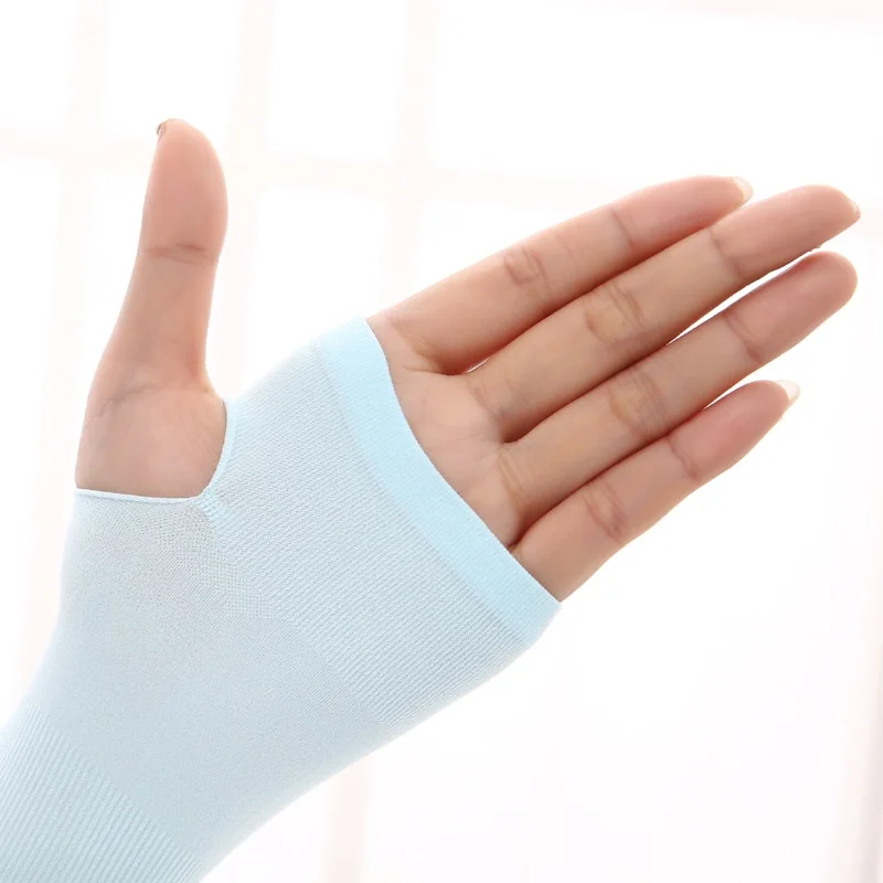 Hand Sock Ice Silk UV Protective Arm Sleeves Summer Sun-Proof Ice Cool Hand Socks Cooling Seamless