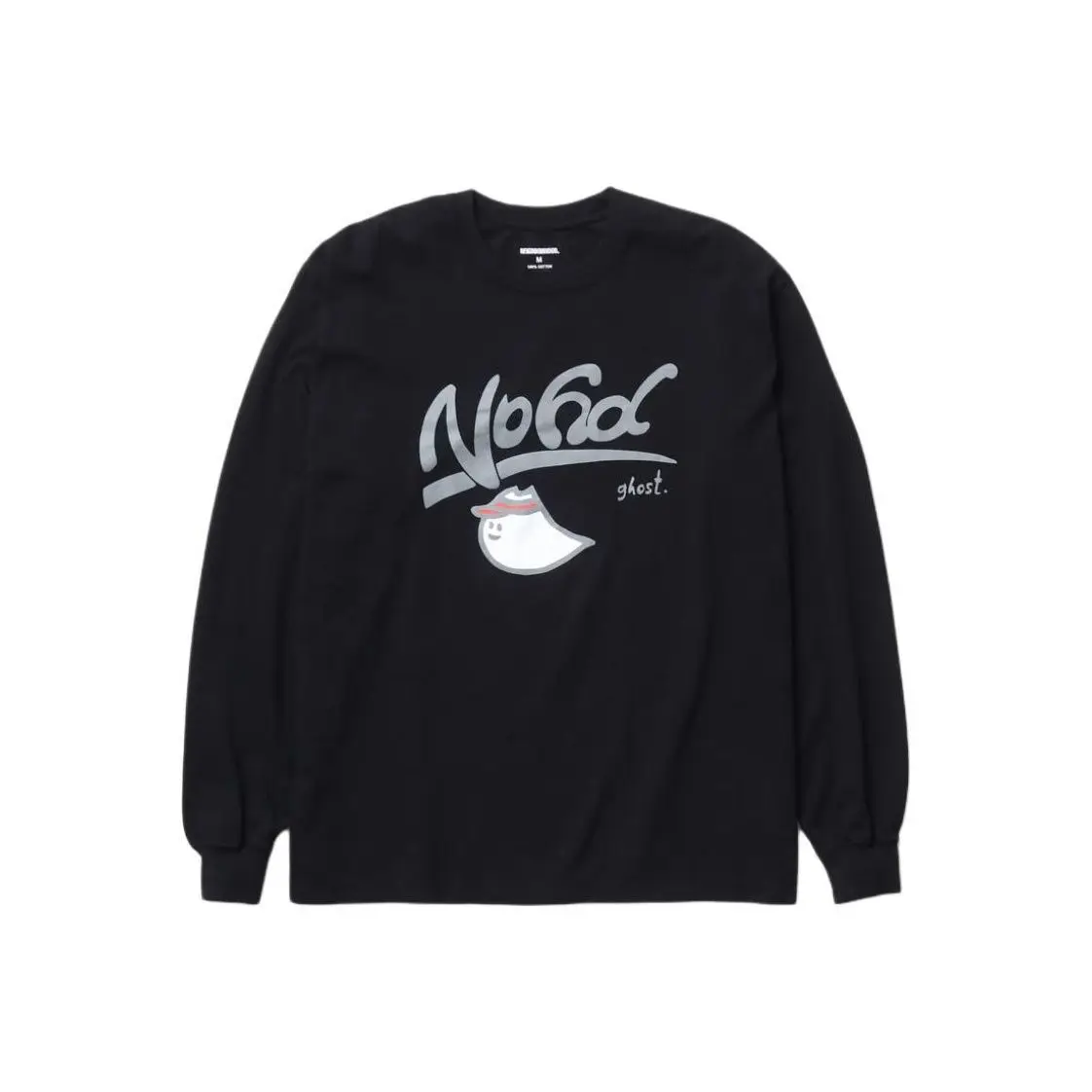 NEIGHBORHOOD NBHD Japanese‑Style Letter Logo Crew Neck Long‑Sleeve T‑Shirt 280GSM Loose Pure Cotton Unisex Casual Tops