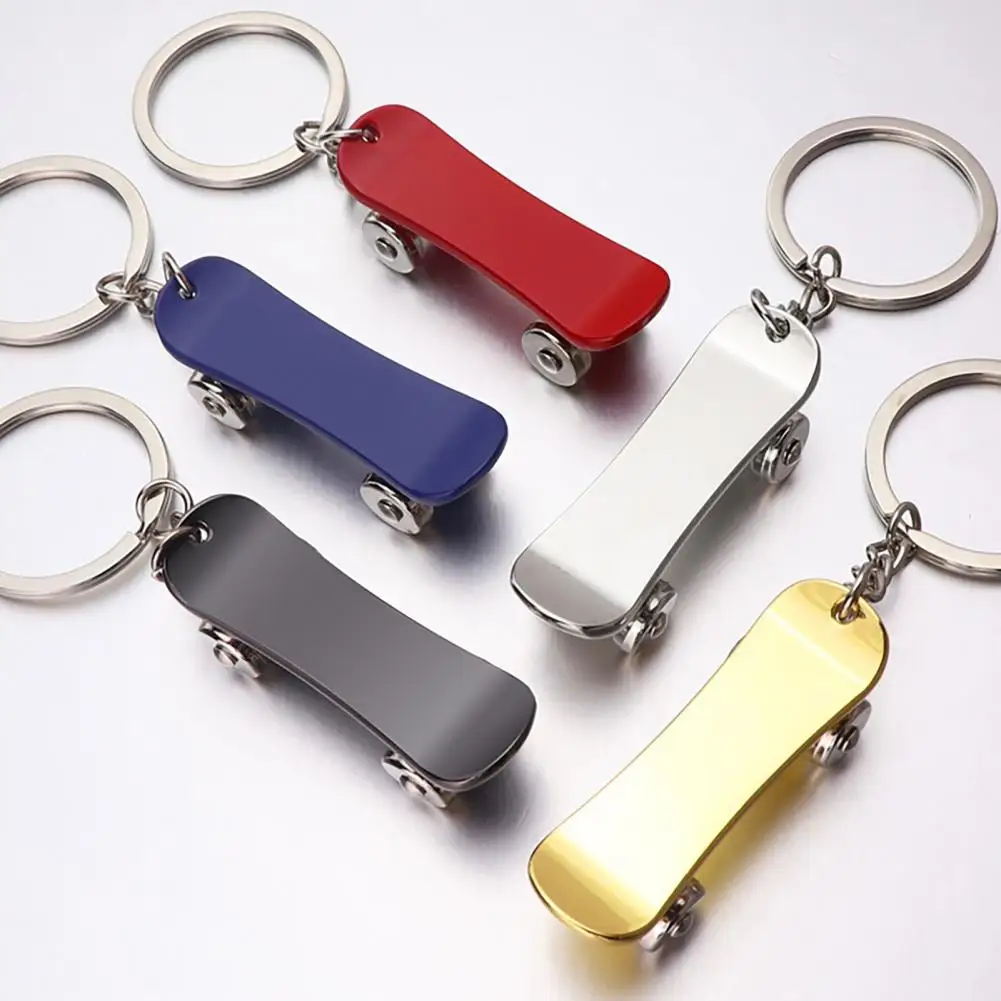 Bag Pendant Decorative Non-fading Electroplated Simulation 3D Scooter Key Ring Buckle for Advertising Gift