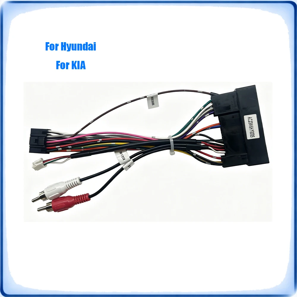 

Car Radio Wiring Harness for Hyundai Kia Low Model No Screen No Amplifier No Rear Camera No CANBUS Plug and Play