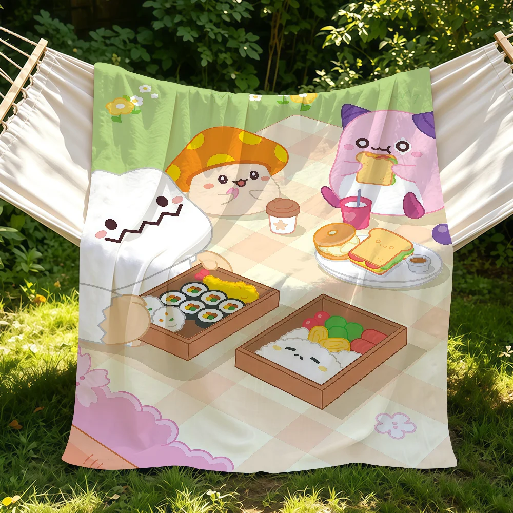 Game M-Maplestory Pink Bean Blanket Suitable For Sofas Beds Offices Cars Outdoor Travel An Ideal Gift For Friends Family