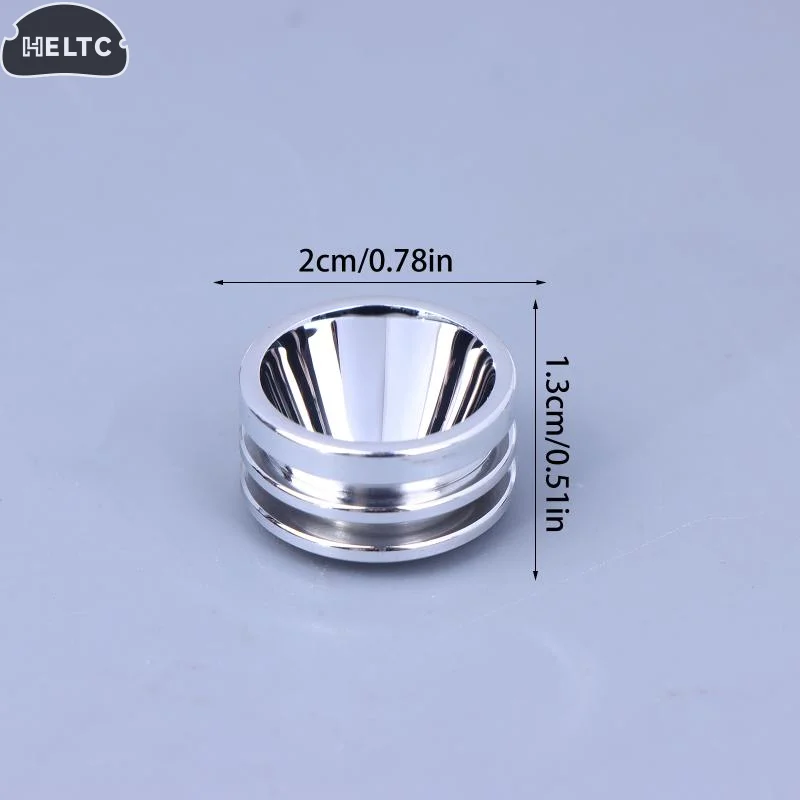 1 PCS Metal S5 20mm Smooth Reflector Flashlight Reflective Cup Reflector Bow Smooth Orange Peel LED Hole 7mm