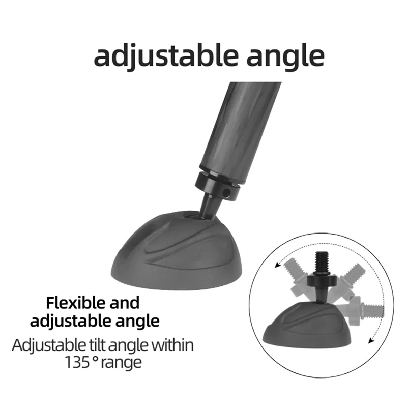 AA08-استبدال أجزاء-مجموعة وسادة الساق ثلاثية القوائم Monopod مكونة من 3 قطع وسادة قدم ثلاثية القوائم عالمية مطاطية غير قابلة للانزلاق مع فتحة لولبية 3/8 بوصة