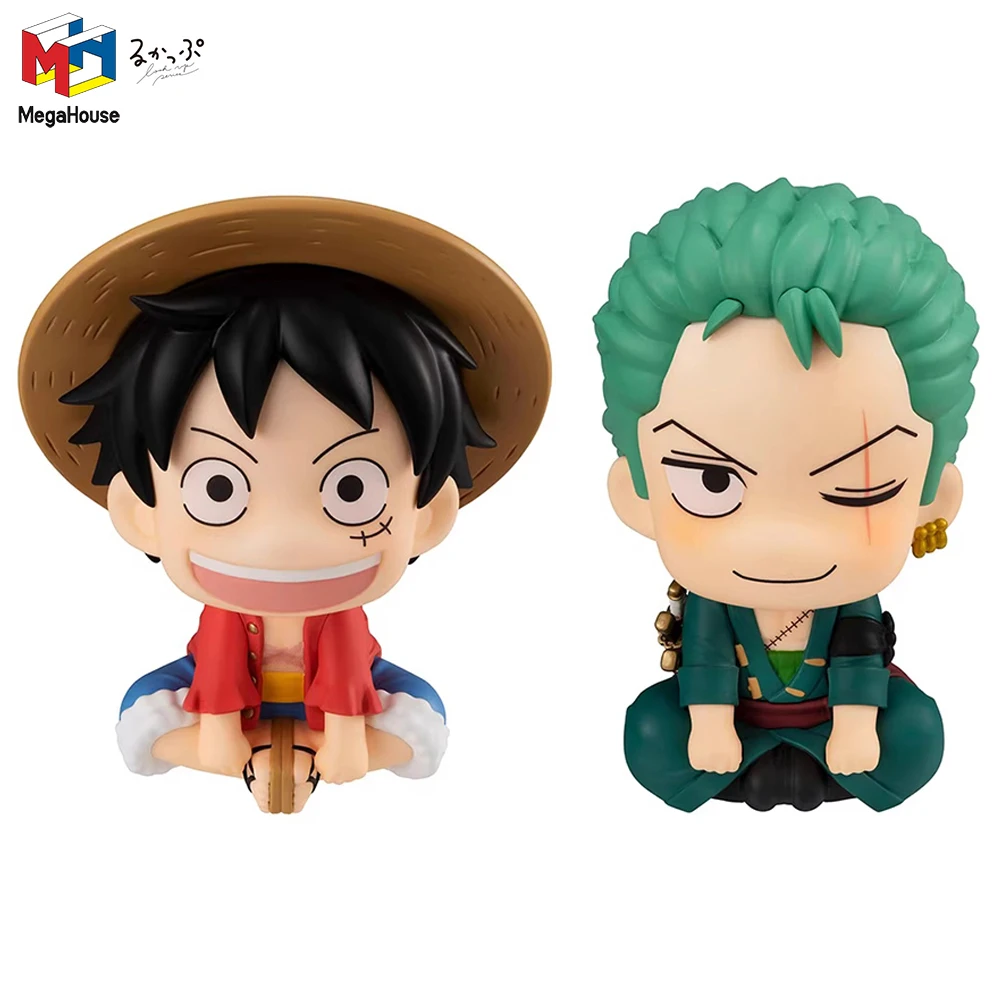 

In Stock Original MegaHouse Look Up Monkey D. Luffy & Roronoa Zoro (One Piece) 110 mm Anime Action Figure Model Toys