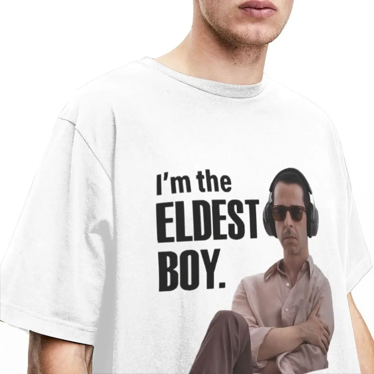 I'm The Eldest Boy Accessories Shirt Men Women Humor Funny Pure Cotton T Shirt Crew Neck Short Sleeve Gift Idea Cloth