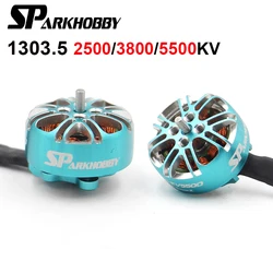 Moteur sans balais SPARKBathroom BBY XSPEED 1303.5 Lipo 3 ~ 6S pour drones RC Cinewhoop 2.0 pouces, 2500KV 3800KV 5500KV, cure-dents 2.5