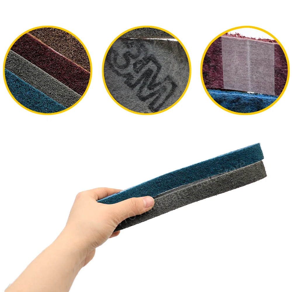 1PC 520*20mm Non-woven Nylon Abrasive Sanding Belt,Non Woven Surface Conditioning Sanding Belts for Pipe and Curved Surfaces