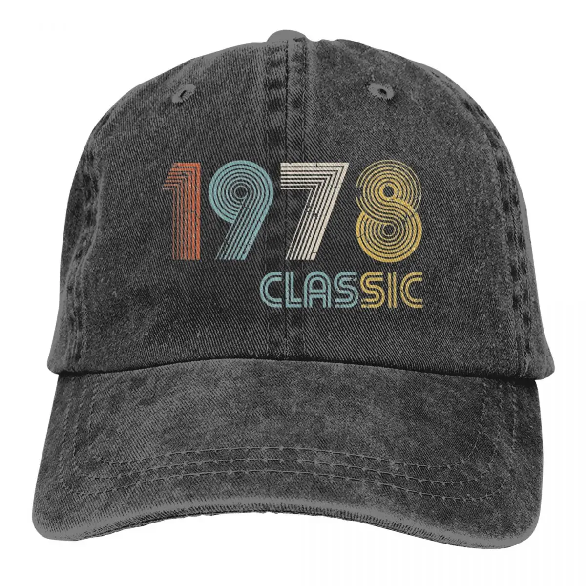 

1978 Classic Birthday Unisex Style Baseball Caps Distressed Cotton Hats Cap Classic Outdoor Activities Soft Snapback Cap