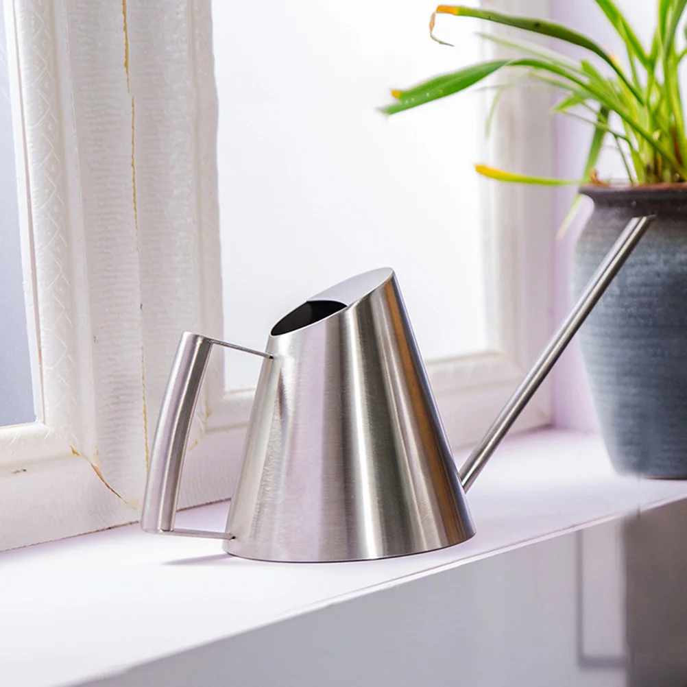 

Heavy Duty Stainless Steel Watering Can Garden Planting Tool with Long Spout for Flowers Succulents Indoor Outdoor Watering