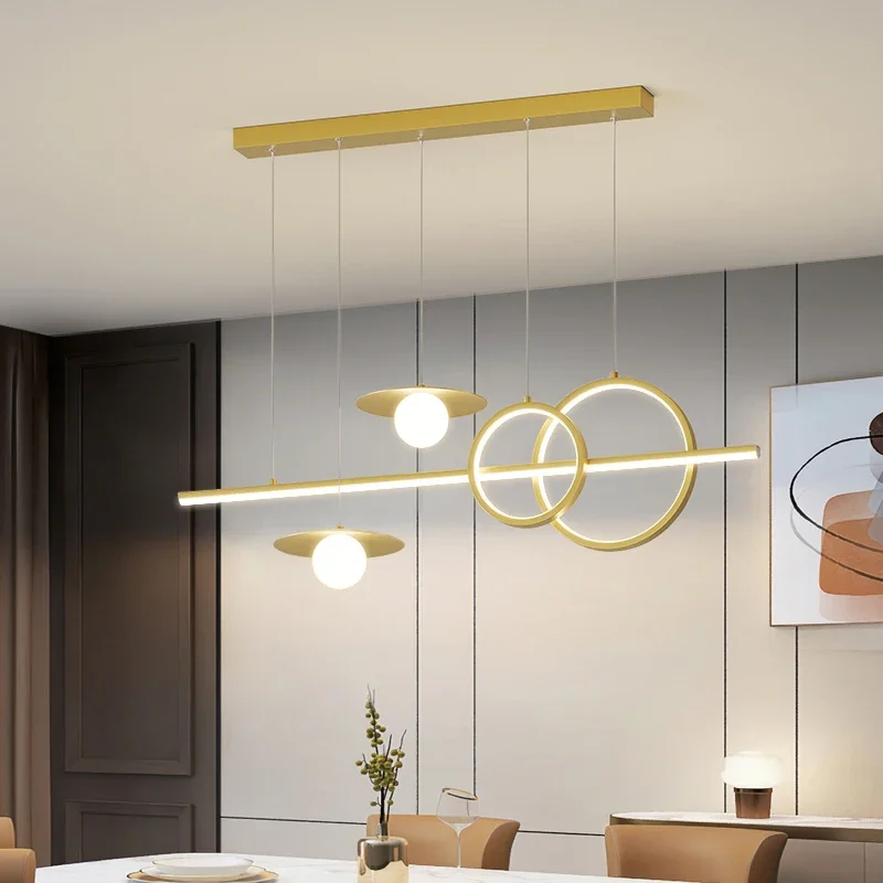 Luz pendente LED nórdica, Luminárias de estilo moderno, Lâmpada suspensa criativa, Sala de jantar, Sala de estar, Cozinha, Decoração