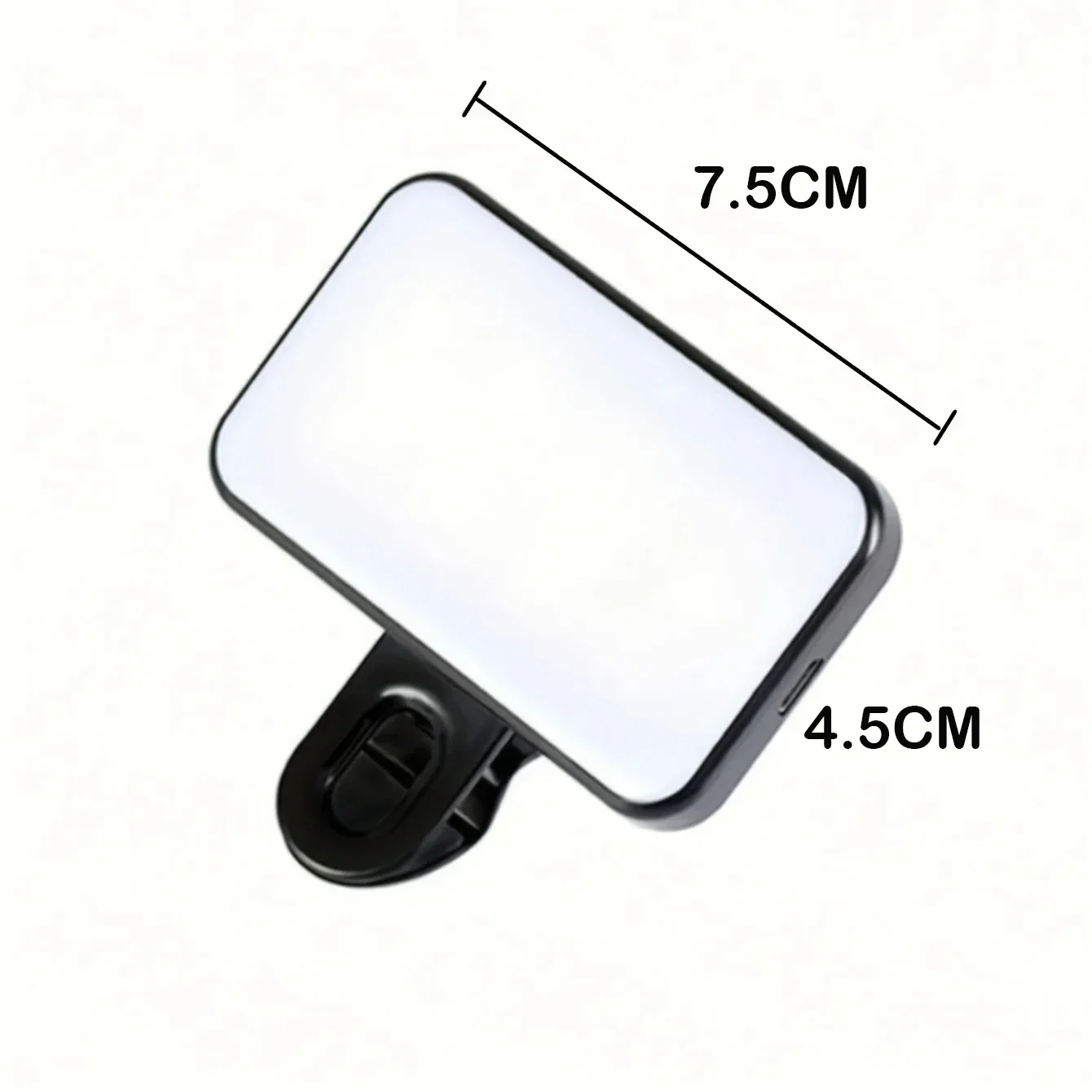 Mini luz de relleno para Selfie, portátil, recargable, 3 modos de brillo ajustable, Clip para iluminación de teléfono y ordenador
