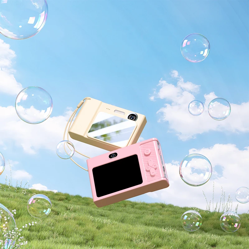 2.4 بوصة للأطفال CCD كاميرا رقمية كاميرا مزدوجة Selfie 1080P 48MP كاميرات الطلاب الرجعية 8X التكبير السفر للأطفال هدية عيد ميلاد #4