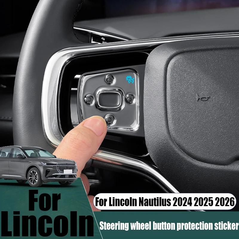 

Для Lincoln Nautilus 2024 2025 2026, капельный клей, наклейка на кнопку на руль, украшение интерьера автомобиля, модификация, аксессуары