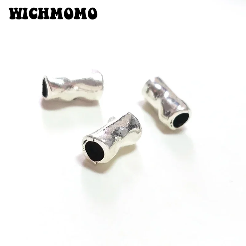 10 Pieces 6*11MM Fashion New  Cylinder Big Hole Bone Zinc Alloy Beads Diy Bracelets Necklace Jewelry Accessories