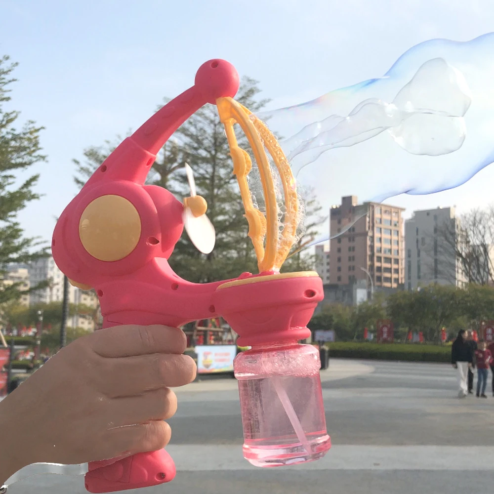 Bubble in Bubble Gun Machine Blowing Electric Bubbles Automatic Soap Bubble Toys Outdoor Party Play Toy for Kids Birthday Gift