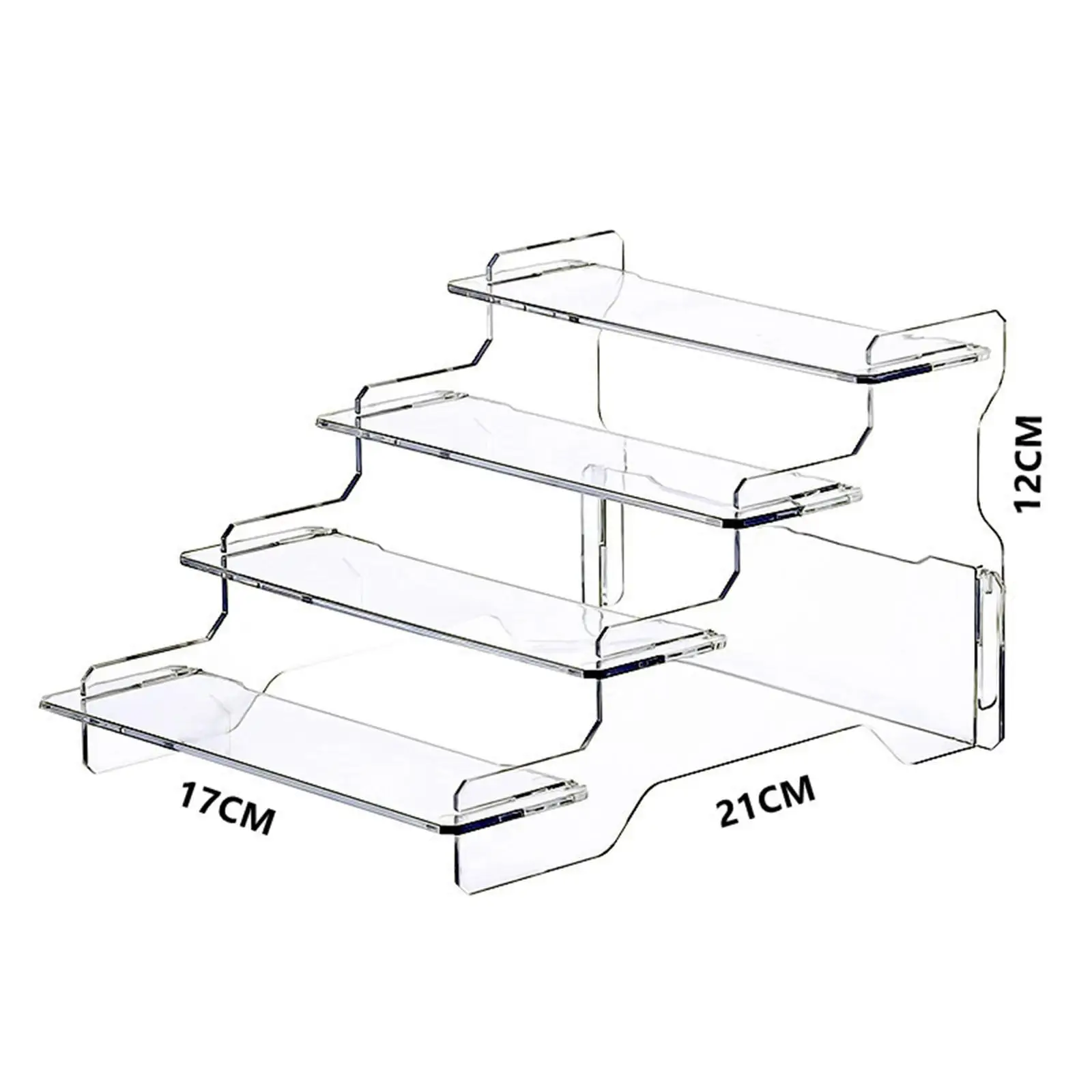 حامل عرض شفاف ، راهض للبيع بالتجزئة ، حامل كب كيك ، تجهيزات عرض للمقتنيات ، خزانة مستحضرات التجميل ، شخصية دمية #6