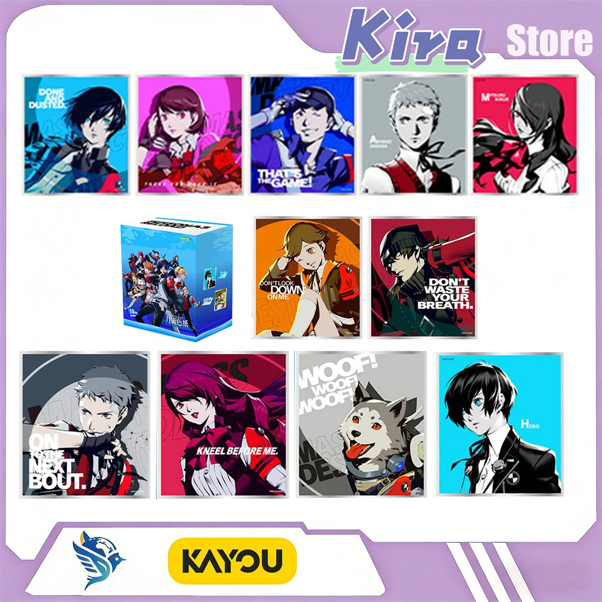 

Коллекционные карты 2026 Kayou Goddess Phantom Thieves 3 Reload Moonlight Color Paper, целая коробка, официальные лицензионные игровые аксессуары