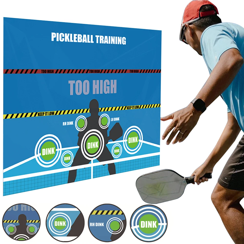 Pickleball Dink Pad Pickleball Training Poster Mat Pickleball Rebounder Training Aid for Pickleball Dink Training