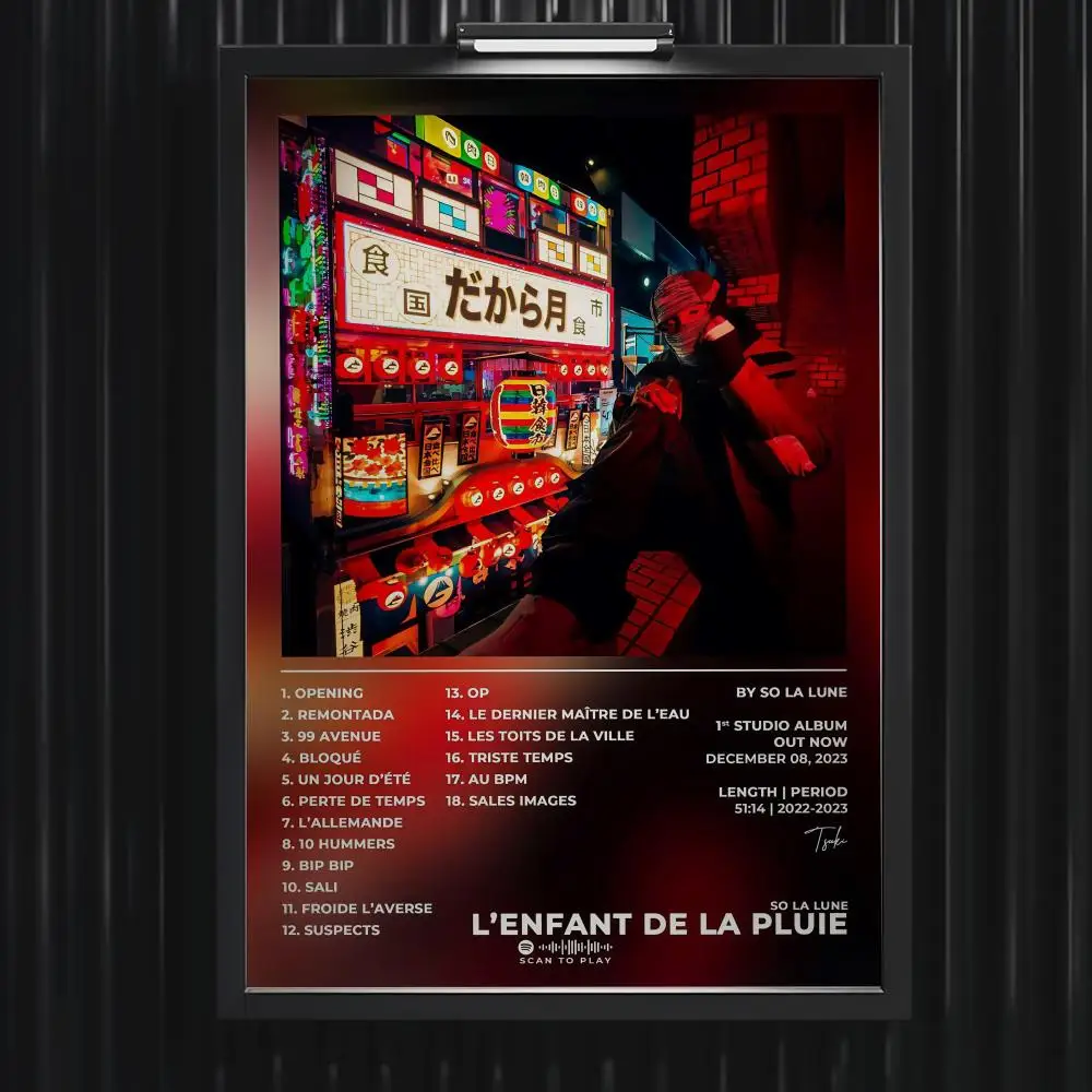 S-So La Lune Poster Music Hot Album Poster Star Hip Hop Living Room Canvas Painting Art Home Wall