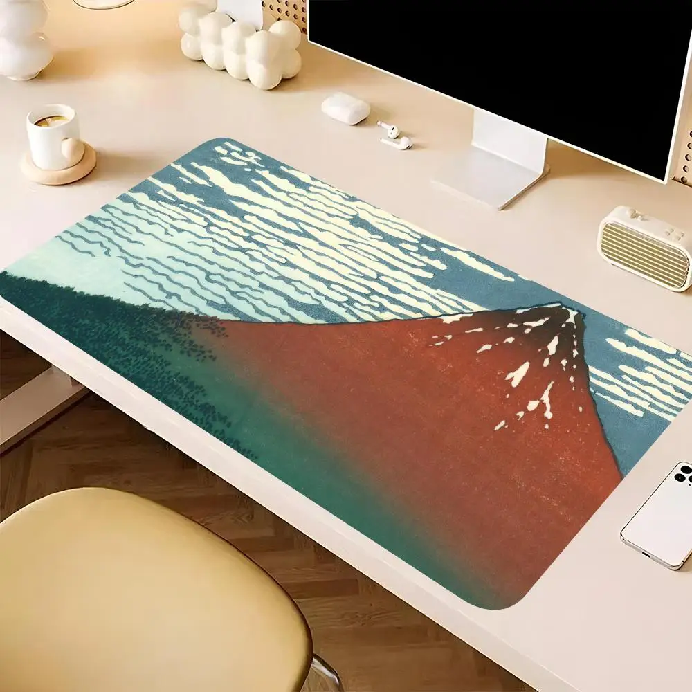 Thirace-six Views of Mount Fuji Mouse Pad game Large Mousepad Large Gaming Compute Gamer PC Keyboard Mouse Mat