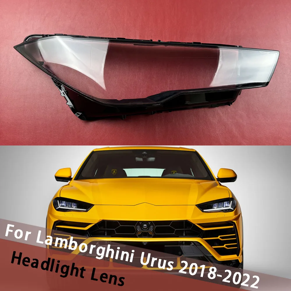 

For Lamborghini Urus 2018-2022 Car Transparent Lampshade Lamp Shade Front Headlight Shell Head Light Housing Headlamp Cover