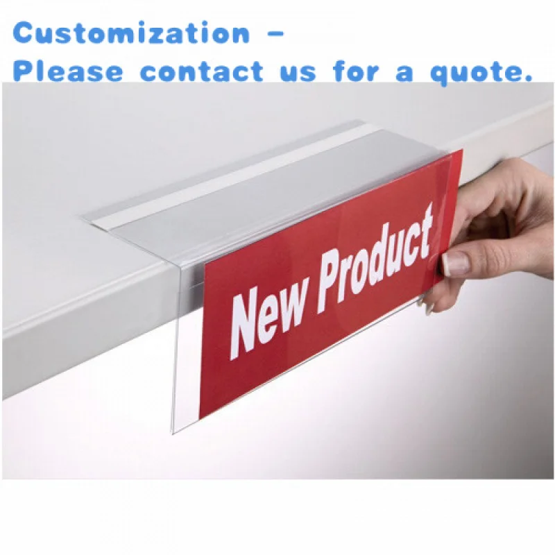 

custom.Supermarket Display Transparent Acrylic Shelf Talker Retailer