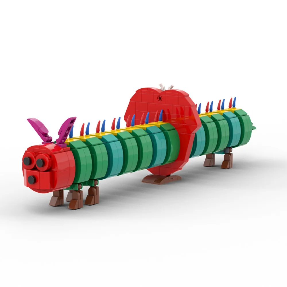 The Very Hungryed Caterpillar Action Figure Building Block Model Kit MOC Animal Insect Bricks Toy Kid Birthdays Gift