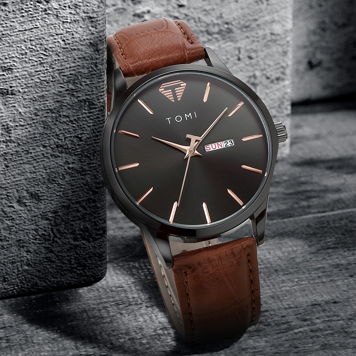 TOMI Minimalist Style Watch For Men And Women With Simple Circular Dial Watch Minimalist Men's Casual Quartz Watch Clock Gift