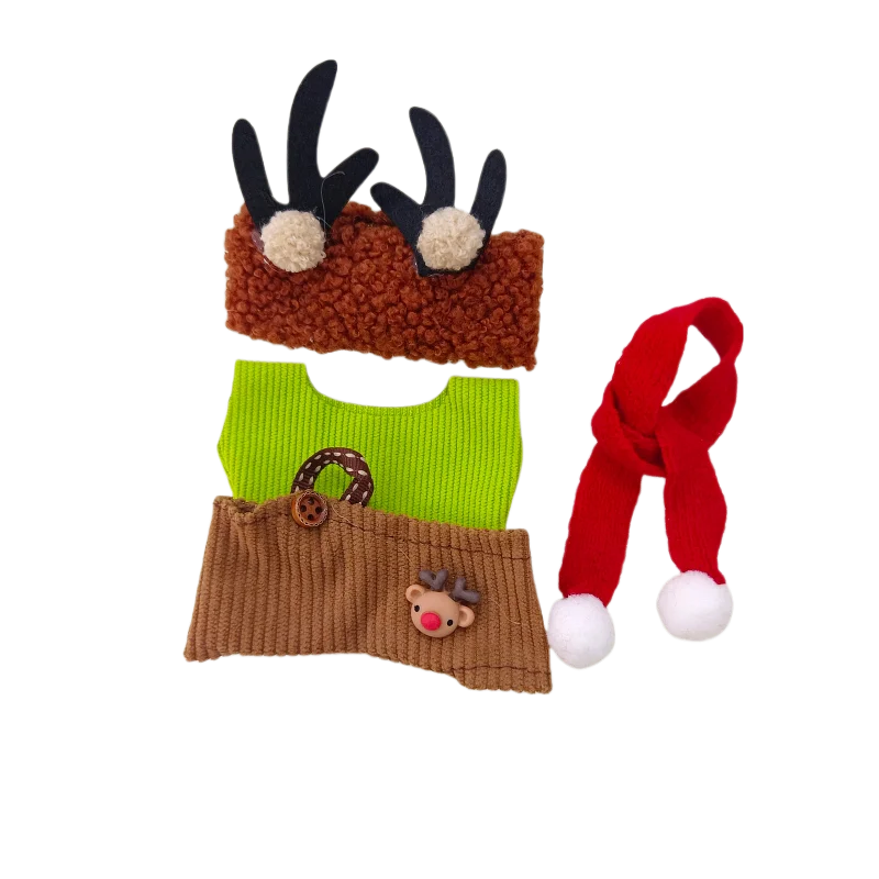 لعبة دمية عيد الميلاد جو زي تغيير مجموعة ملابس لابوبو هدايا سانتا كلوز العصرية والمتعددة الاستخدامات