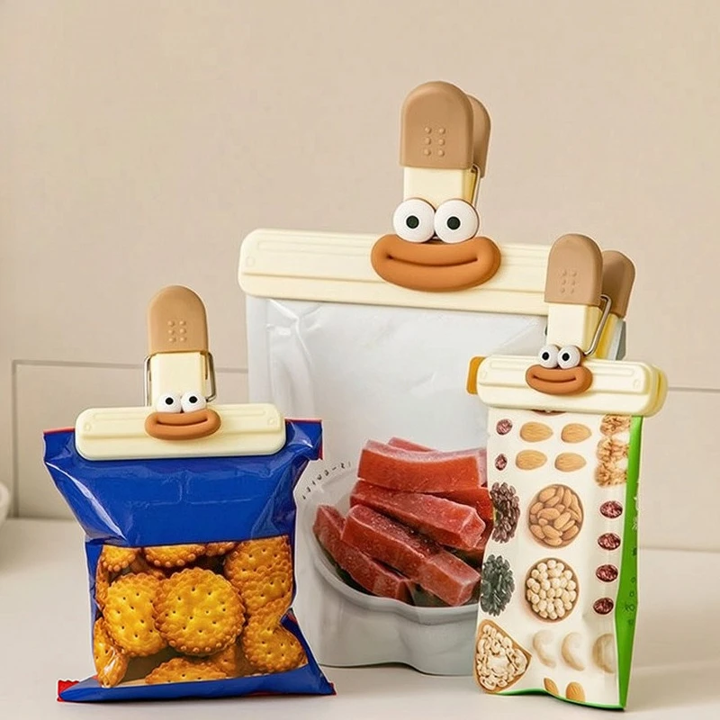 Food Bag Sealer Clip Set - Airtight Fresh Keep Seal Clip - for Tea Snack Coffee Bag - Portable Mini Sealing Clip for Kitchen Use