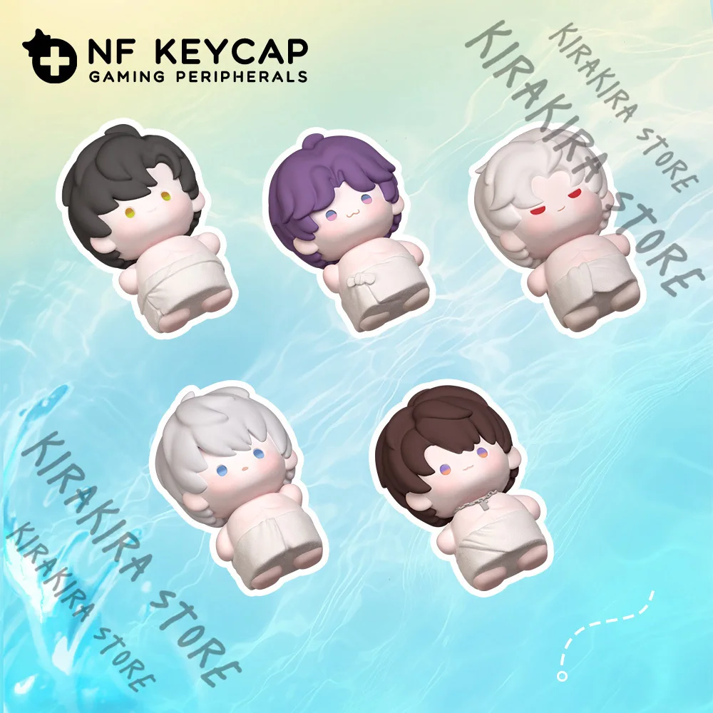 

Love and Deepspace Zayne Xavier Sylus Cosplay Anime Rafayel Caleb Computer Keyboard Keycap Creative Upper Lower Keycaps