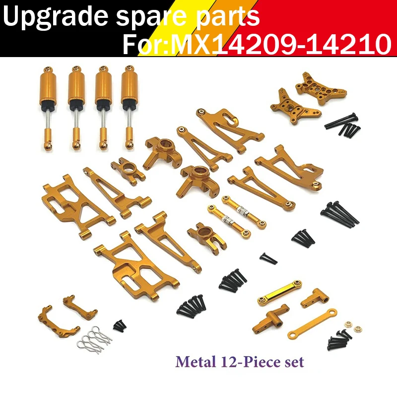 Mjx 14210 14209 Hyper Go 1/14 pièces de mise à niveau composant de direction avant en métal pour voiture Rc CNC accessoires en aluminium accessoires de voiture