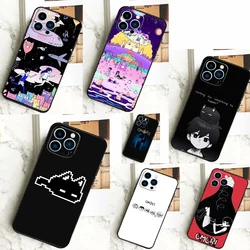 Omori Phone Case For iPhone 11 12 13 14 16 15 Pro Max Mini 7 8 Plus X XR XS Max Cover