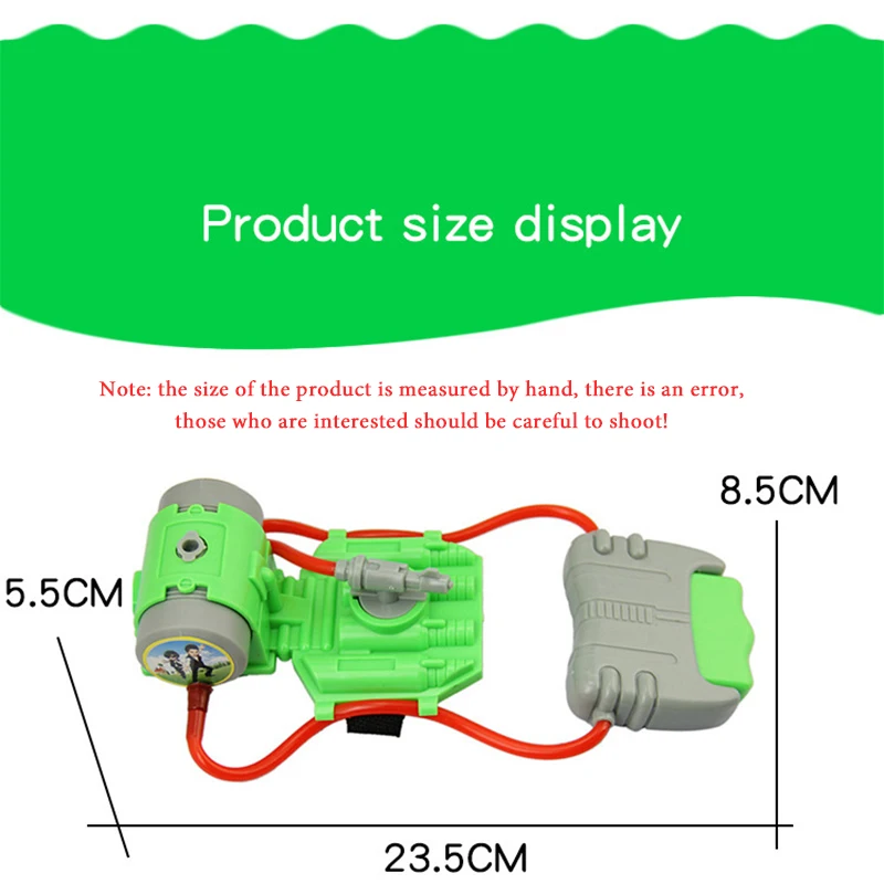 ปืนฉีดน้ำสำหรับเด็กเล่นกลางแจ้งชายหาดของเล่นแบบถือด้วยมือปืนฉีดน้ำสำหรับเด็กเล่นเกมริมทะเลด้านนอกสวนสเปรย์ปืนฉีดน้ำข้อมือของขวัญสำหรับเด็ก