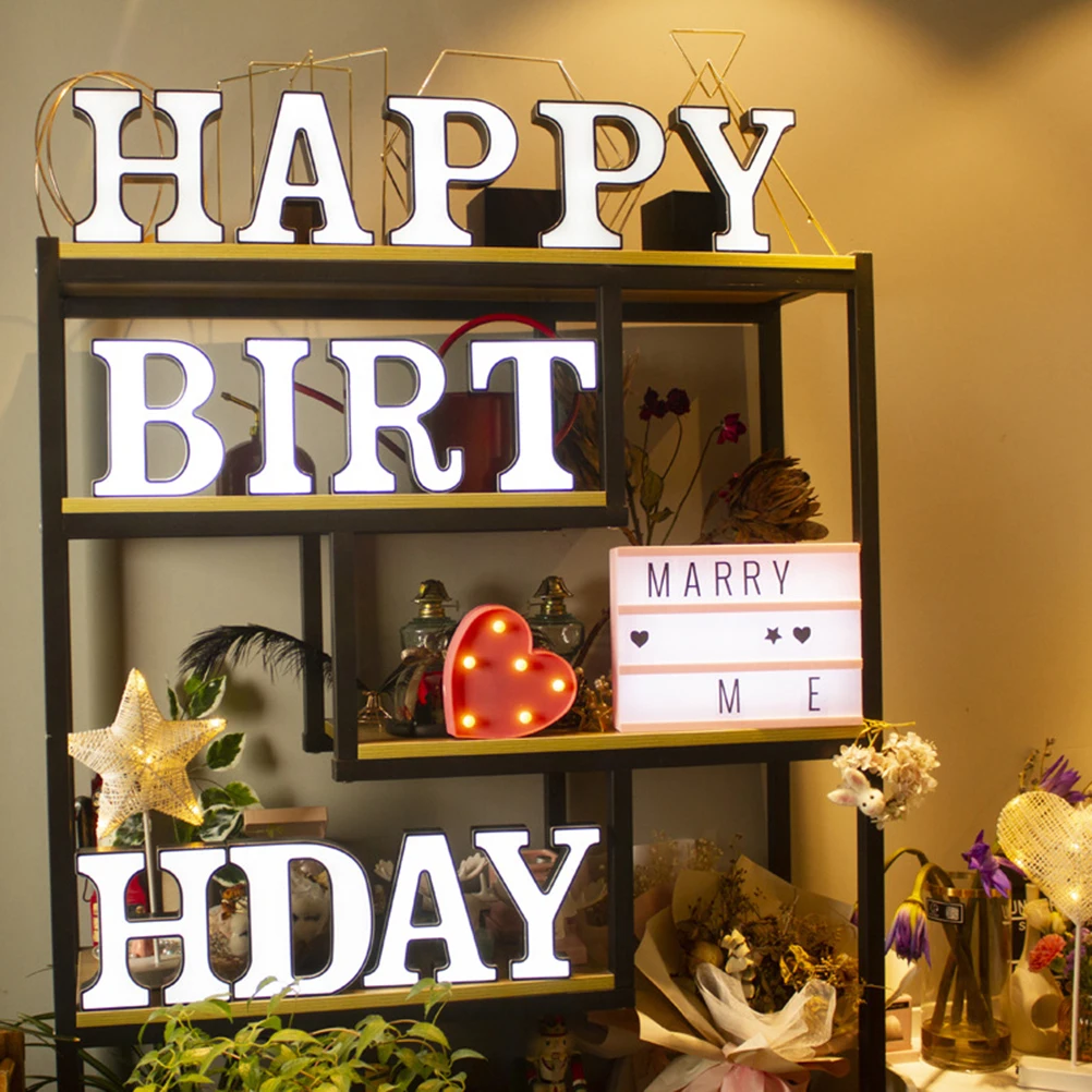 

Letter Light Night Lights for Bedroom LED Name Adults Alphabet Shaped Letters Modeling